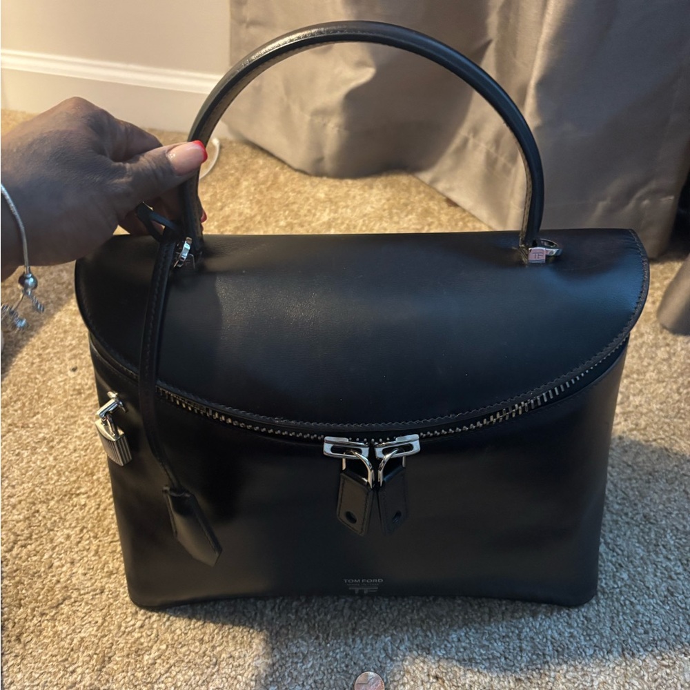 Tom Ford Black Leather Card Holder